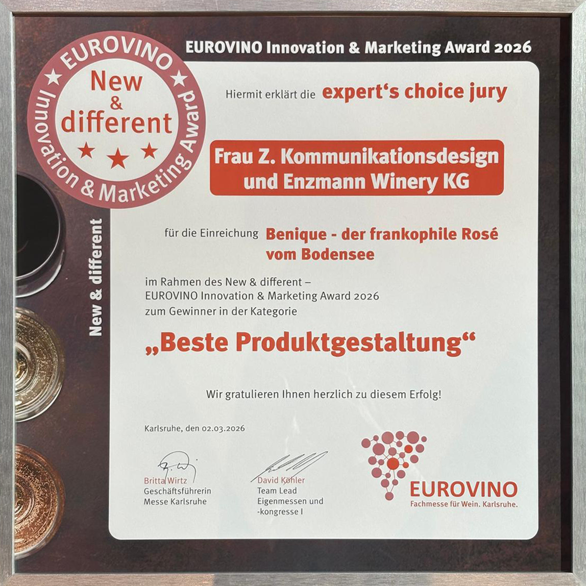 EUROVINO_2026, Beste Produktgestaltung